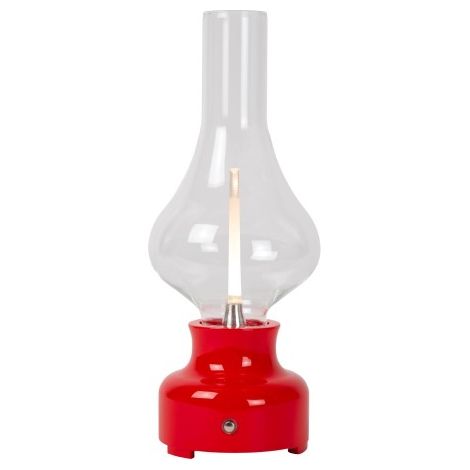 Lampada da tavolo vintage rossa LED 2W Jason Lucide