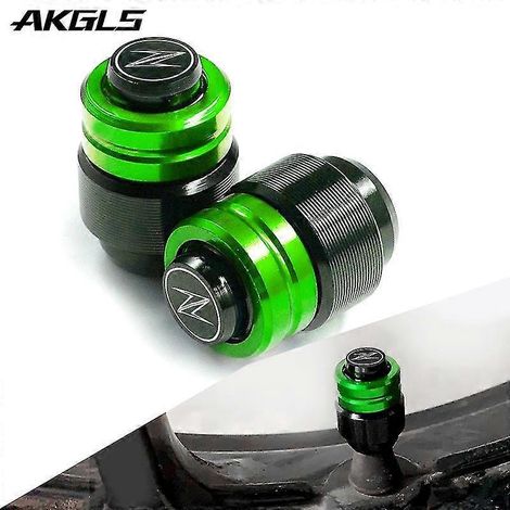 Accessoires pour motos Kawasaki Z900, Z900rs, Z900se, Z650, Z 650 et Z1000/sx : plaque d'extension de support latéral élargie (valve de pneu verte).
