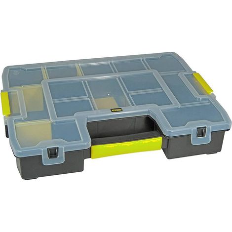 Cassetta organizer porta minuteria "Master Junior" con coperchio trasparente e divisori removibili (1/4)