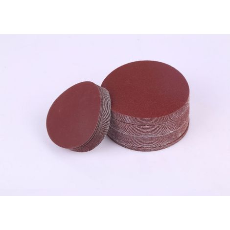 GROOFOO 100PCS,4 pouces,Papier de Verre 600 Grains Papier Abrasif Disques de Ponçage Recharge de Boucle de Crochet Papier Sablé Rond Sand (1/4)