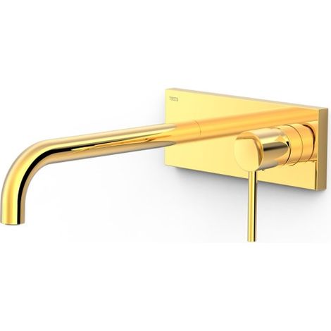 TRES 26230032OR STUDY Pieza Vista para Cuerpo Empotrado De Lavabo Color Oro 24K - ref: 26230032OR