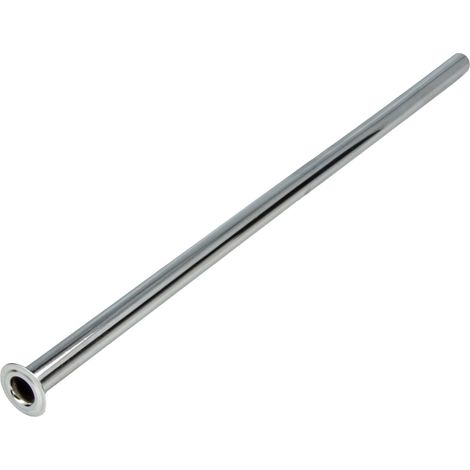 tecuro Kupferrohr, weich, Ø 10 mm x 300 mm, mit 1/2 Zoll Bördelrand, glanzverchromt (1/5)