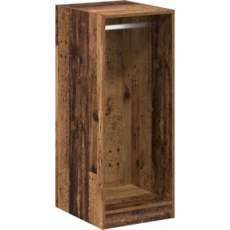 Armadio rettangolare moderno per interni con ampio spazio di archiviazione 41 x 48 x 102 cm in legno antico 020052521