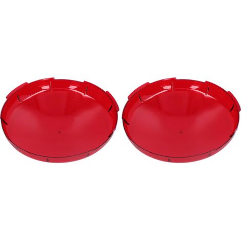 2 Pièces Cache-Lentilles pour Lumière Sous-Marine, Transparents Rouges, 19cm pour Éclairage de Spa et Piscine