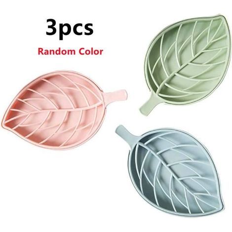 Creative Soap Holder - Double Layer PP Box - 3 Pieces - Assorted Colors (1/4)