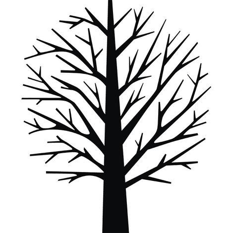 Grand sticker mural arbre noir pour salon, chambre à coucher, chambre d'enfant, peinture décorative (Style 1) (1/5)
