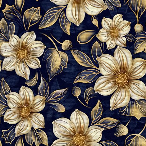 Tela decorativa para exteriores Oxford - Motivo de flores I DX5458 (1/5)