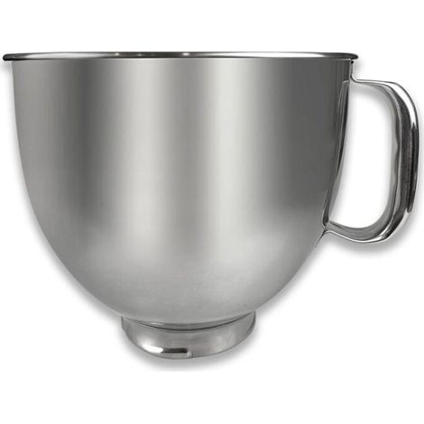 Bol mélangeur en acier inoxydable 5QT – Compatible avec KitchenAid – Épaisseur 0,7 cm – Accessoire pour robot pâtissier - K5THSBP (1/4)