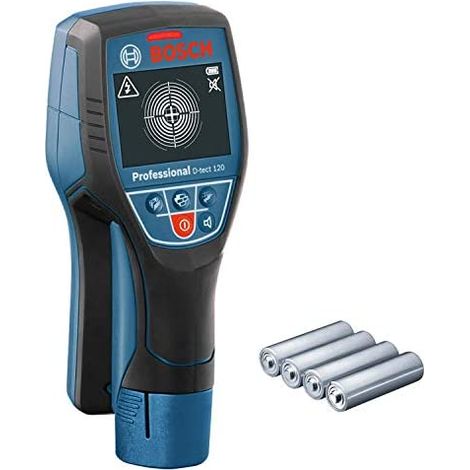 Bosch Professional – Scanner radar mural Bosch D-tect 120 – Détection jusqu'à 120 mm – Alimentation batterie lithium-ion 10,8 V – Précision ± 10 mm - DTECT120