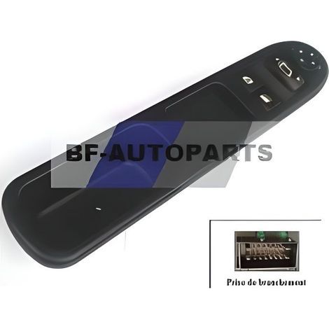 Pulsante di regolazione elettrica dello specchietto retrovisore per PEUGEOT 207. (1/2)