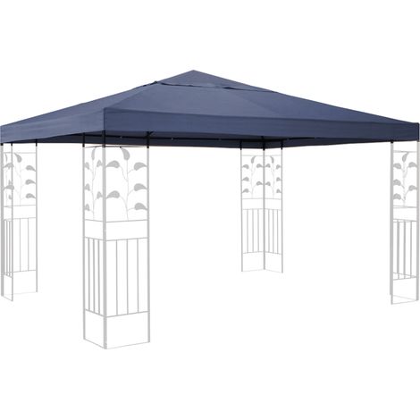 Ersatzdach für Blätter Pavillon 3x3m Pavillondach Grau Ersatzbezug