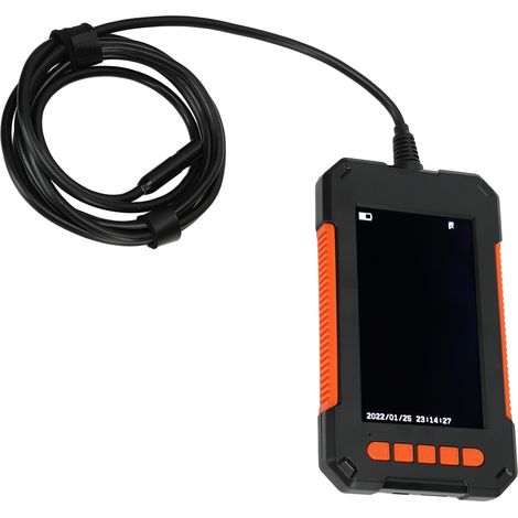 Caméra endoscopique téléobjectif de 4,3 pouces pour inspection, 1080p HD, endoscope pour canalisations d'égout, écran de 8 m, objectif unique de 5 m (1/5)
