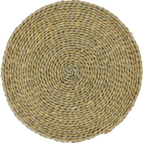 Pouf rond en paille, coussins tatami, tapis de fenêtre en baie, tapis de sol pour la maison, accessoires de yoga et de pique-nique (1/5)