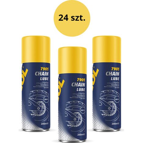 Lubrifiant pour chaîne Mannol 200 ml - lubrifiant pour chaîne (7901) - boîte de 24 pièces (emballage) (1/2)