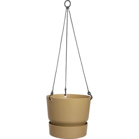 elho® Greenville Blumenampel Sandfarben Ø 24 cm - Kunststoff (1/5)