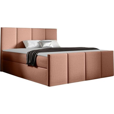 Lit boxspring Ventus, Kameleon 61, Continental, Double, 140x200, Tissu, Disponible, 144x213x103cm