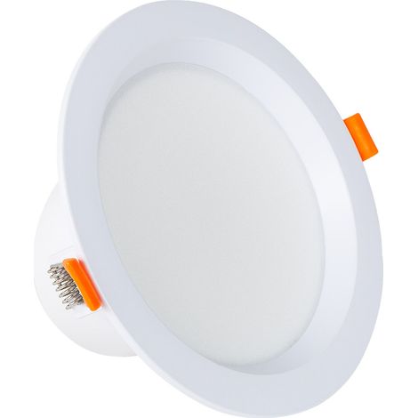 Downlight LED 12W Circular LUX CRI90 Corte Ø 125 mm IP44 No Flicker 5000K Blanco Frío (1/5)