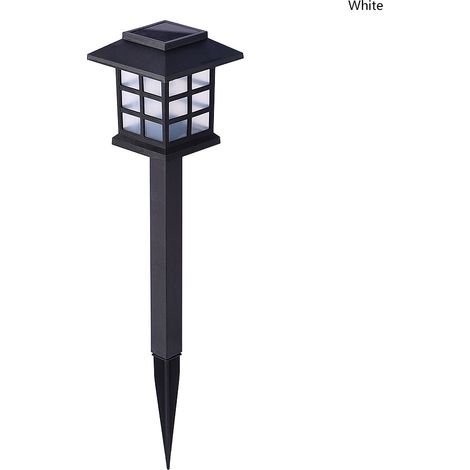 2 lampes solaires LED, lanternes, jardin, arrière-cour, décor extérieur, blanc (1/5)