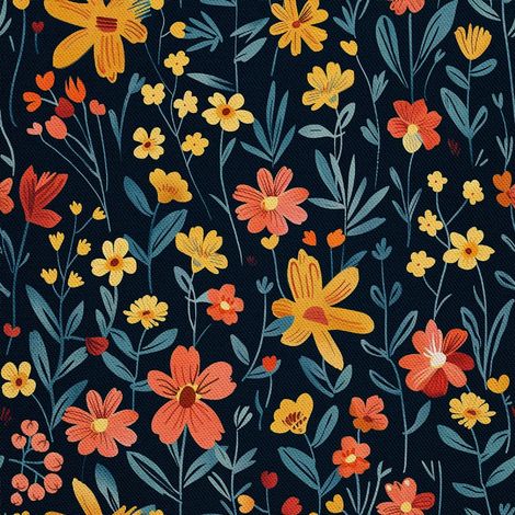 Tela decorativa para exteriores Oxford - Motivo primaveral I DX7693 (1/5)