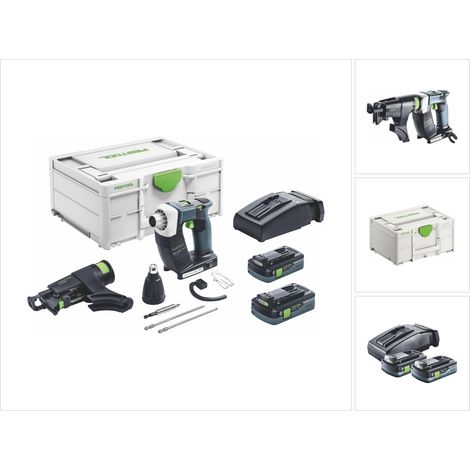 Festool DURADRIVE DWC 18-2500 HPC 4.0 I-Plus avvitatore edile a batteria 18 V 18 Nm brushless ( 576498 ) + 2x batteria ricaricabile 4.0 Ah + caricabatterie + systainer ( successore di 574743 ) (1/5)