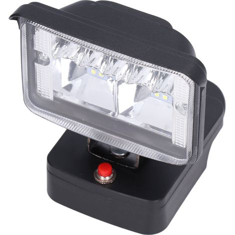 Projecteur de chantier LED ABS batterie lithium 18V lampe éclairage sécurité nuit intérieur extérieur (1/5)