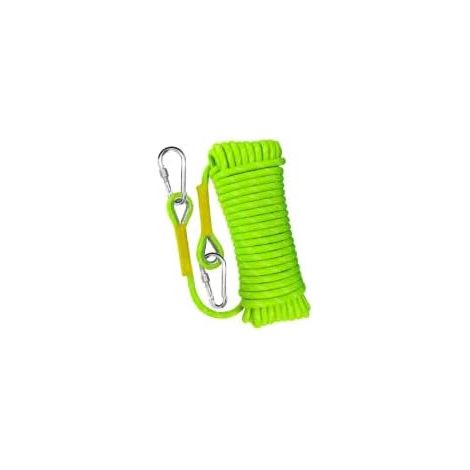 30m Corde d'escalade Statique 10mm avec Mousqueton (1/5)