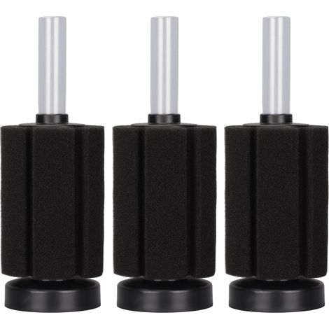 Geräuschloser biochemischer Aquarium-Schwammfilter – 3 Stück, weiches Material, ideal für Jungfische und Garnelen