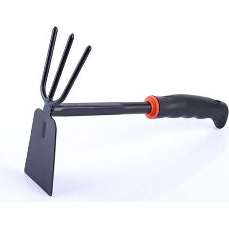 2-in-1 Hacke/Klaue – Rostbeständiger Stahl – Ergonomischer Gummigriff – Für Garten, Gemüsebeet, Balkon – 1 Stück (1/5)