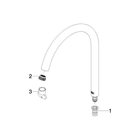 Dornbracht 90282231601-00 Bec Pièces de rechange