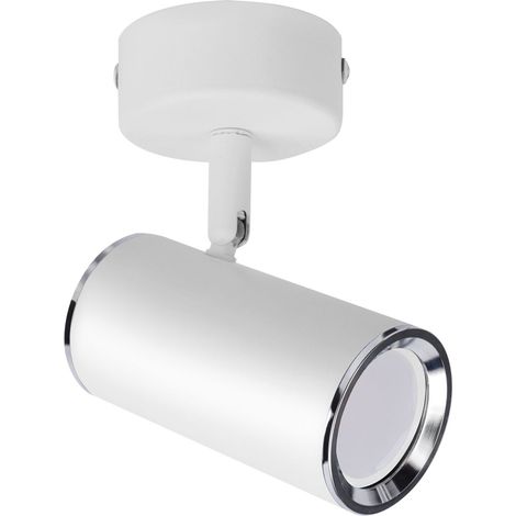 Deckenstrahler Aluminium GU10 verstellbar Weiß Deckenspot