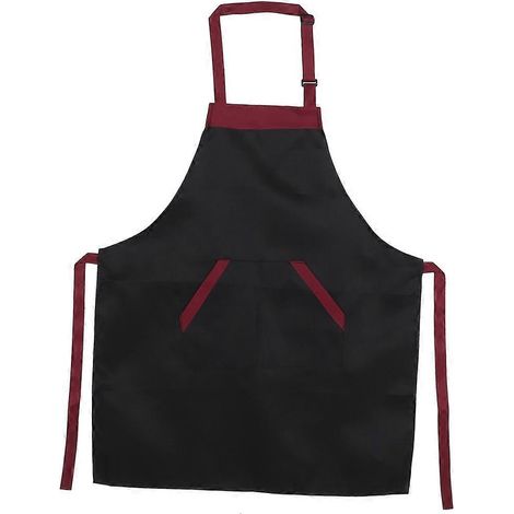 Tablier de cuisine imperméable et confortable 77x62cm, pochettes pratiques, idéal pour cuisiner à la maison, en hôtel ou au travail (1/5)