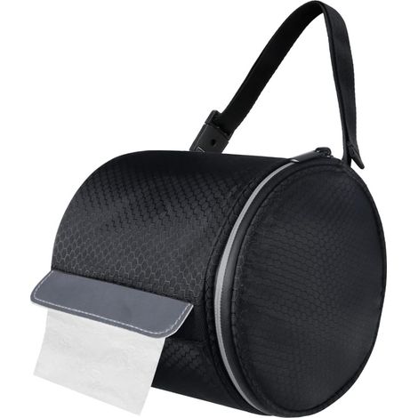 Porte-papier toilette portable et pliable avec sangle réglable – Idéal pour le camping et les tentes (1/5)