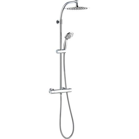 Colonne de Douche Thermostatique Chromé 4 Jets (1/5)