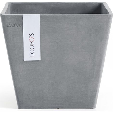 Ecopots Rotterdam 20 Blumentopf - L 20,3 cm x B 20,3 cm x H 17,8 cm - Innen- und Außenbereich