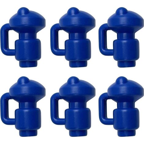 6 Stück Trampolin-Zaun-Durchmesser, Trampolin-Sicherheitsnetzhalterungen, Trampolin-Zubehör, geeignet für Stangen mit 2,5–2,8 cm Durchmesser (1/4)