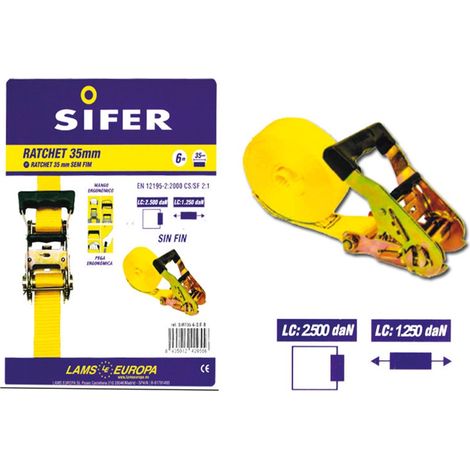 CRICCHETTO SIFER 35 MM 6M SENZA FINE SIRT35-6-SF-B