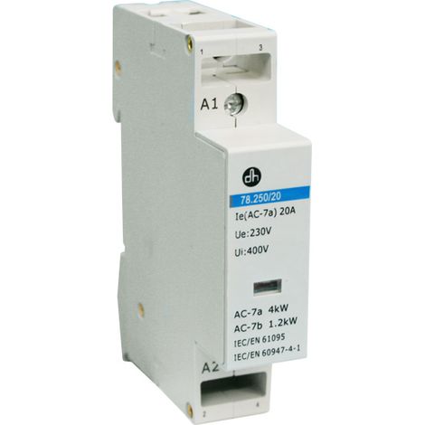 Contattore 20A / 230 VAC bipolare Electro Dh 78.250/20 8430552145317 (1/3)
