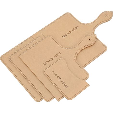 Kit de gabarit pour sac en acrylique, gabarit pour la confection de pochettes passeport, découpe laser, outils de maroquinerie DIY (1/5)