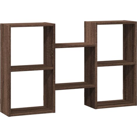 Maison Exclusive - Wandregal Braun Eichen-Optik 96x18x60 cm Holzw