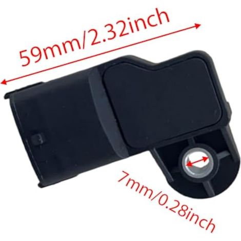 Capteur de pression absolue d'air de suralimentation du collecteur MAP compatible avec Ford Ranger (ES, ET) 3.0 TDCi 2006-2012, 0281002680 (1/3)