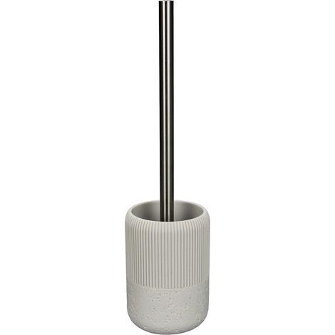 Brosse WC sur pied ALBA, blanc/chrome (1/3)