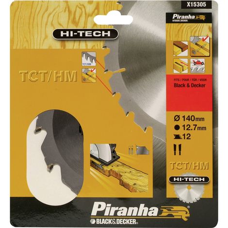 1PZ PIRANHA/STANLEY STA15305 (X15305) LAMA CIRCOLARE HI-TECH TCT MM.140 12 DENT (1/2)
