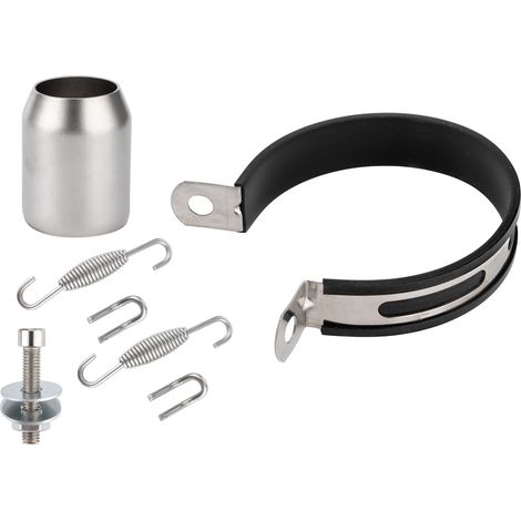 Universelles 51-mm-Auspuffrohr für Kawasaki Z1000 Z750 Z800 NINJA250 Tmax530 KTM ATV (silberne polygonale AR-Schnittstelle mit 51-mm-Heckschleifer) (1/5)