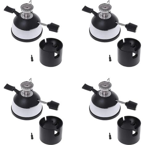 4X Tabletop Butane gaz brûleur flamme tête Siphon café résistance machine cafetière Mocha pot cuisinière gaz sans gaz (1/5)