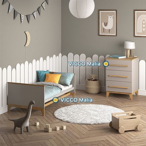 Cassettiera Malia, Quercia cashmere, 60 x 88 cm, Vitalispa