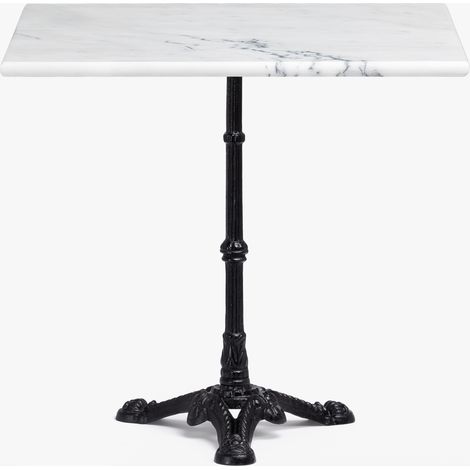 Sklum – Table de bar en marbre 72 cm – Fer de haute qualité – Design parisien – Plateau en marbre unique – Idéal pour intérieur et extérieur