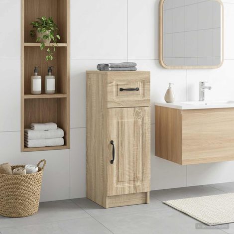vidaXL Mobiletto da Bagno UTRECHT Rovere Sonoma 30 x 31 x 77 cm