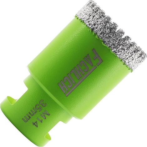 Couronne diamant M14 35mm pour carrelage, granit, marbre, perçage à sec (1/5)
