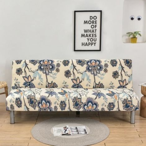 Universel Housse Canapé Extensible sans Accoudoir, 3 Places Couverture de Canapé pour Banquette Clic Clac Pliant,B (1/3)