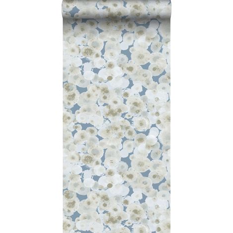 papier peint motif graphique bleu gris - Sanders & Sanders (1/5)